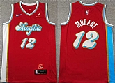 Men's Memphis Grizzlies #12 Ja Morant Red 2024-25 City Edition Stitched Basketball Jersey,baseball caps,new era cap wholesale,wholesale hats